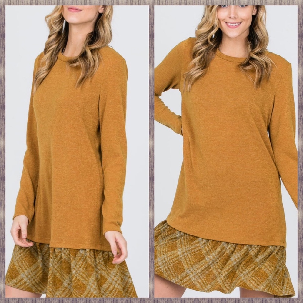 NEW! RUFFLE BOTTOM DRESS IN SIZE LARGE